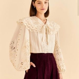 Off-White Richelieu Big Collar Blouse